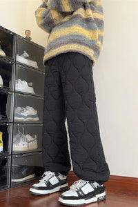 Loose Hip Hop Style Warm Thick Long Pants