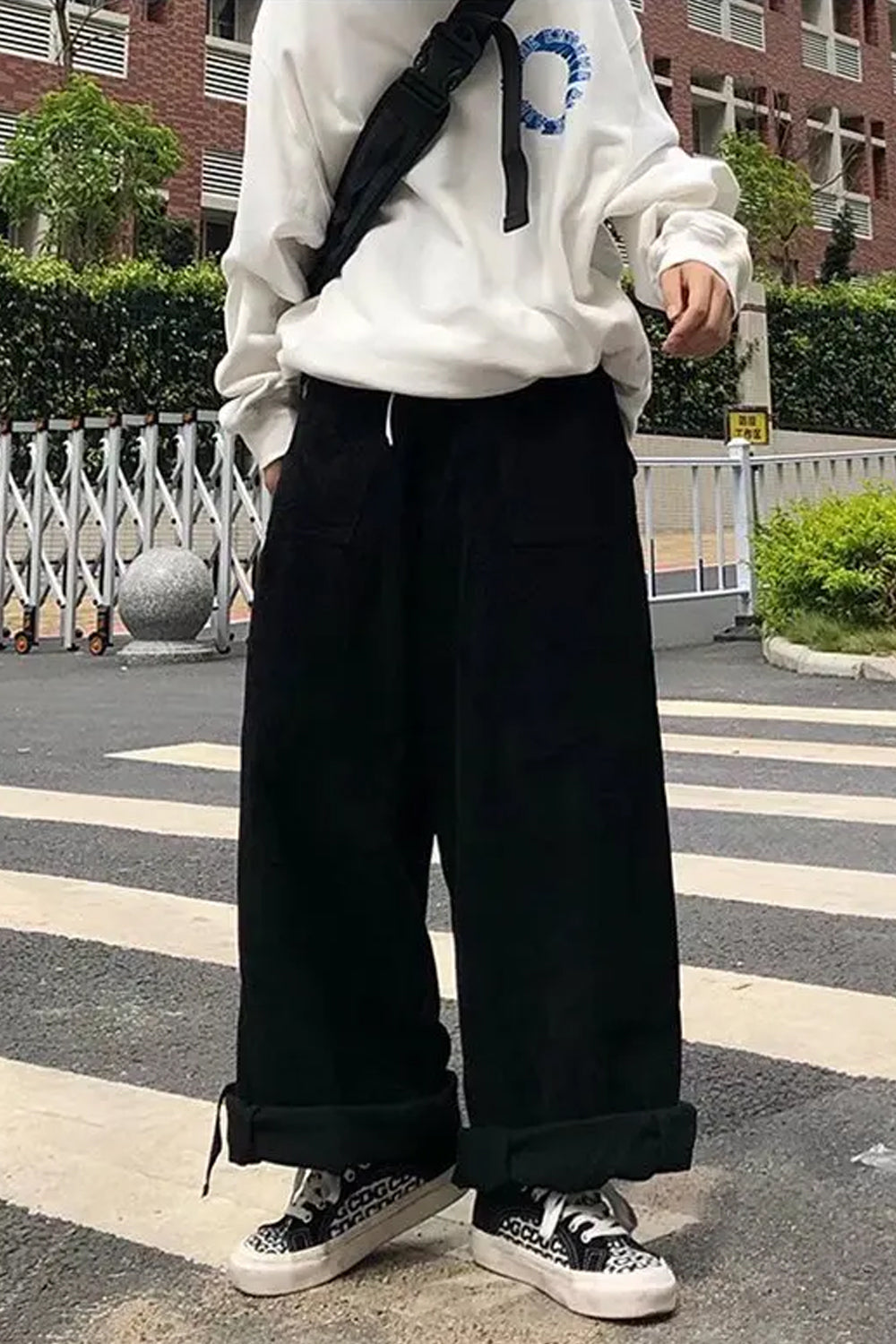 Retro Oversize Wide Leg Corduroy Pants