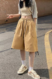 Big Pocket Wide Leg Shorts Pants