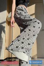 Cute Hearts Full Pattern Long Plaid Pants