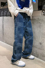 Loose Hip Hop Plaid Casual Jeans Pants