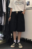 Loose Knee Length Basic Short Pants