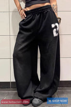 Loose Wide Leg Printed Casual Sweatpants