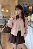 Woman taking a selfie in a modern indoor setting