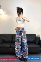 Loose Hip Hop Retro Plaid Casual Pants