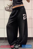 Loose Wide Leg Printed Casual Sweatpants