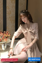 Cute Bow Bandage Elegant Bodycon Dress