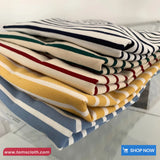 Short Sleeve Retro Casual Striped Shirts