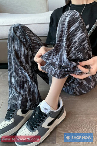 Casual Tie Dye Pattern Long Pants