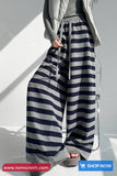 Loose Knitted Winter Striped Pants