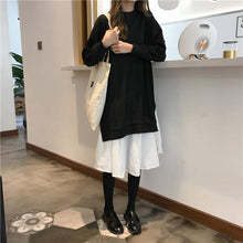 Fake Two Style Casual Ankle Length Dress