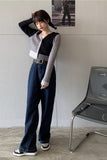 Sexy V-Neck Cropped Slim Cardigan Sweater