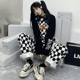 Plaid Checkered Casual Jumpsuit