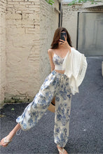 Casual Floral 2 Piece Set Tops And Pants Suits