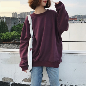 Solid Color Basic O Neck Sweater