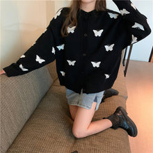 Butterfly Pattern Elegant Knitted Loose Sweater