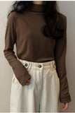 Long Sleeve Slim Turtleneck Thicken Shirts