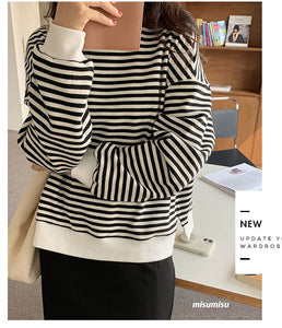 Loose Striped Thin Sweater