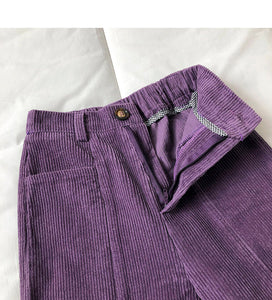 High Waist Vintage Corduroy Loose Pants