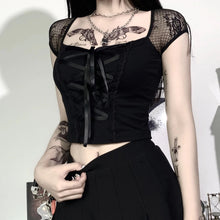 Sexy Lace Gothic Casual Shirt