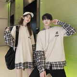 Plaid Hooded Style Loose Oversize Hoodie