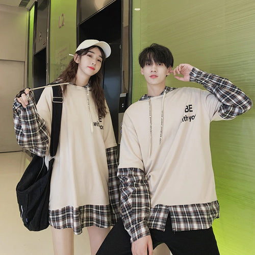 Plaid Hooded Style Loose Oversize Hoodie