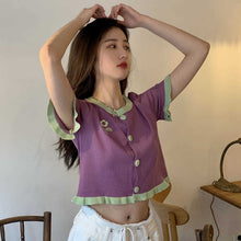 Daisy Pocket Embroidered Casual Knitted Slim Shirt