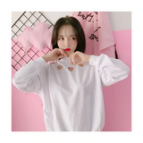 Heart Hollow Out Casual Long Sleeve Shirt