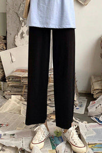 Casual Loose Wide Leg Ankle Length Pants
