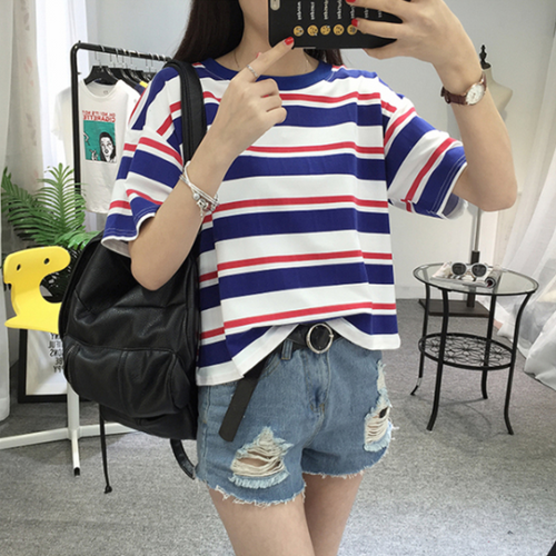 Hit Color Striped Shirt