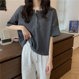 Loose Cropped Basic Shirt