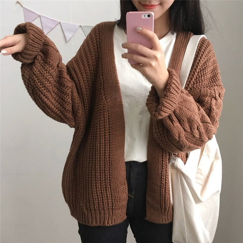 Warm Knit Sweater Cardigan