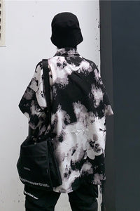 Gothic Tie Dye Printed Blouse Shirt