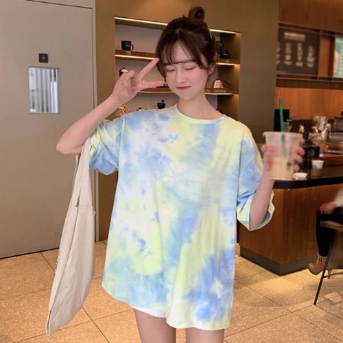 Tie Dye Style Short Sleeve Shirt