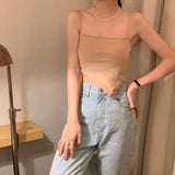 Sexy Irregular Strap Spaghetti Tank Top