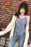 Plaid Style Sexy Camis Tank Top