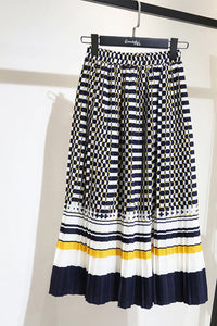 Elegant Geometric A-Line Boho Skirt