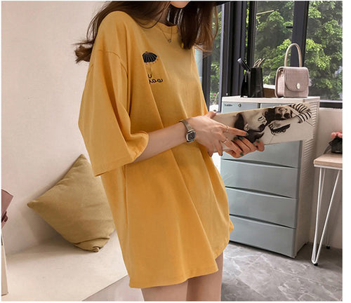 Umbrella Embroidered Loose Shirt