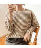 O-Neck Classic Striped Long Sleeve Shirt