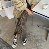 Vintage Plaid Split Pants