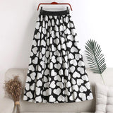 High Waist Heart Shaped Elastic Skirt