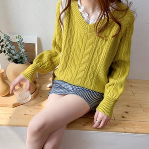 Loose Knitting Thick Sweater