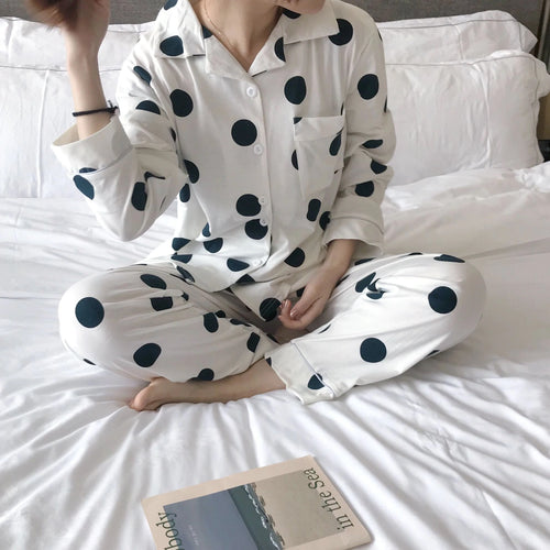 Polka Dot Pattern 2Pcs Pajamas Set