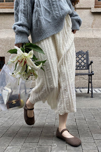 High Waist Long Crochet Lace Skirts