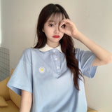 Cute Little Daisy Polo Collar Shirt
