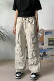 Loose Multi Pockets Cargo Long Pants