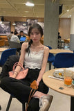 Sexy Lace Camisole Cropped Tops