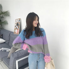 Sweet Color Striped Sweater