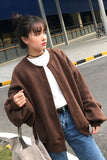 Loose Lantern Sleeve Solid Sweater