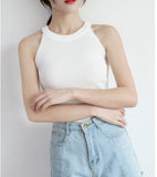 Stretchy Knitted Tank Tops